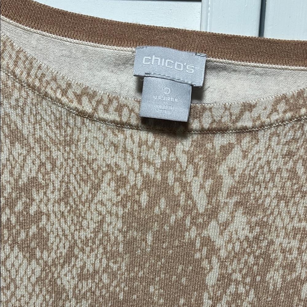 Chico's Beige and Cream Women's Sweater
